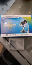 Microscopio Digital portátil con interfaz USB, dispositivo electrónico con 8 LED y soporte, 1600X, 1000X