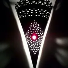 Настенный светильник, настенный светильник, фонарь из алюминия, художественный марокканский этнический 1430