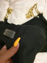 Chain Swimsuit Bikini-Set Bandeau Sexy Women Summer Biquini Peachtan Female Mellatic