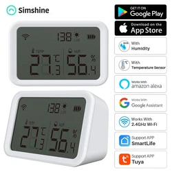 Thermomètre et hygromètre sans fil, wi fi, pour maison intelligente, avec alerte App, serre, sous sol, jauge de température intérieure, moniteur d'humidité 