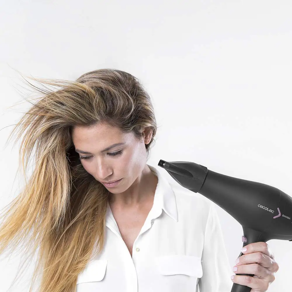 Cecotec Secador de pelo iónico Bamba IoniCare 5350 PowerShine Fire, 2600W,  ajuste de temperatura y velocidad, difusor volumen| | - AliExpress