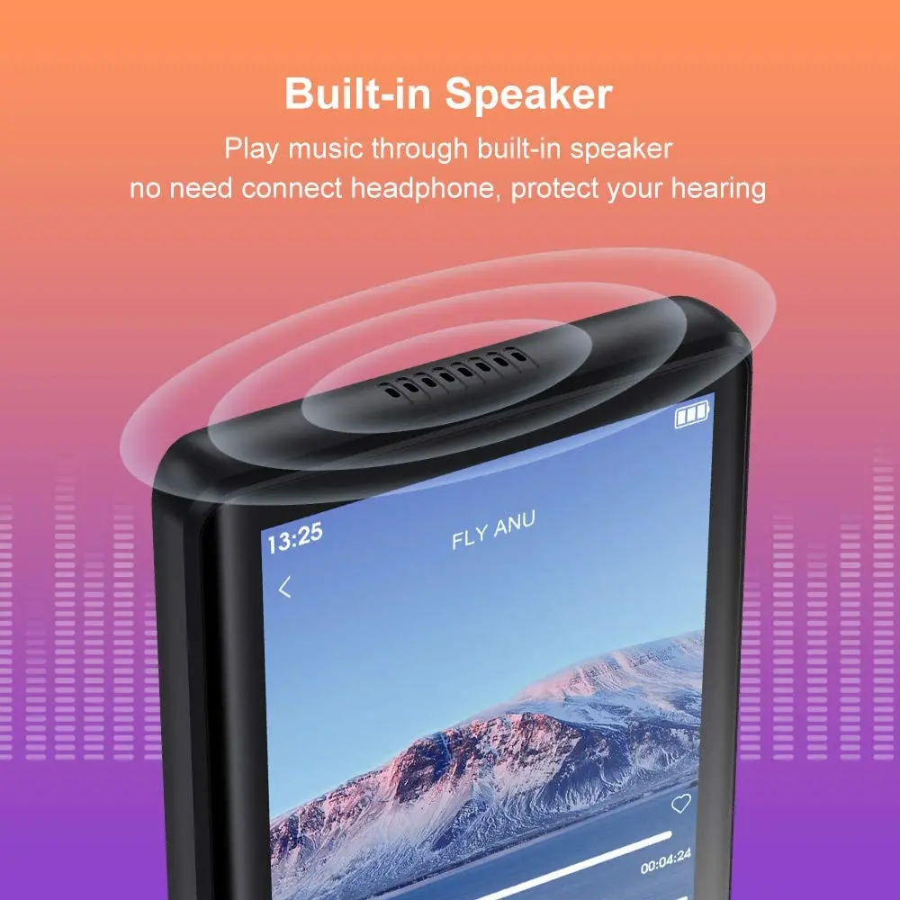 MP3 MP4 Player Bluetooth 5.1 2.8'' Touch Screen