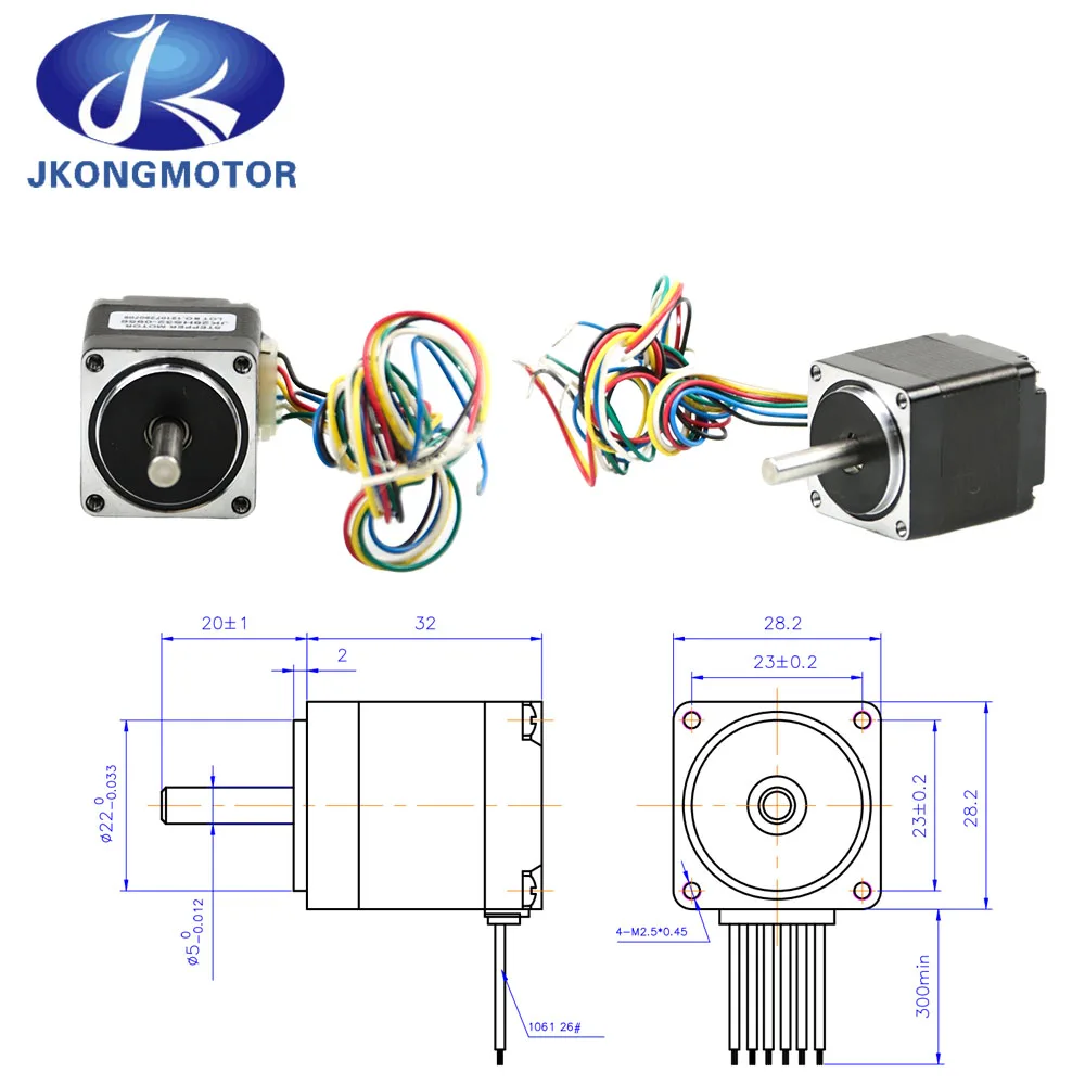 jkongmotor jk28hs32 0956 18deg nema 11 motor deslizante 02