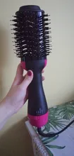 Secador de pelo 2 en 1 de un paso, voluminizador, cepillo de aire caliente, Alisador, rizador, cepillo para usar con secador de cabello