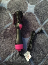 Secador de pelo 2 en 1 de un paso, cepillo de aire caliente, alisador de pelo, cepillo rizador, herramientas de estilismo de cabello, iones de pelo