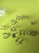 12pc de acero inoxidable Clip oreja manguito aretes falso cartílago pendientes lote Clip no perforante en pendientes para las mujeres