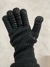 Guantes de una pieza para barbacoa, resistentes a altas temperaturas, 500, 800 grados, aislamiento térmico, guantes para microondas