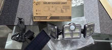 Solar-Lights Wide-Lighting IP65 Outdoor Waterproof 20w 120led with Adjustable-Head Angle