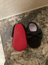 Zapatos suaves para bebé recién nacido, primeros pasos, niños y niñas, mocasines para bebé, franja de cuero PU, calzado de Navidad para cuna