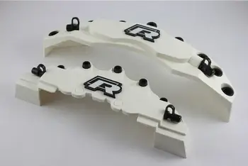 

4 White Volkswagen Golf Scirocco Polo Beetle Jetta R Brake Caliper Covers