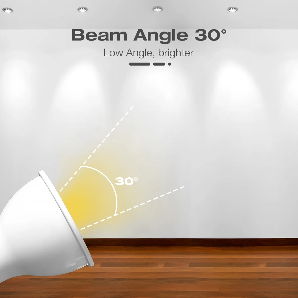 GLEDOPTO Zigbee3.0 RGBCCT Spotlight Bulb Pro GU10 5W Warm Cold White Color Changing LED Spot Light APP/Voice/Remote Control smart led light bulbs smart led lights