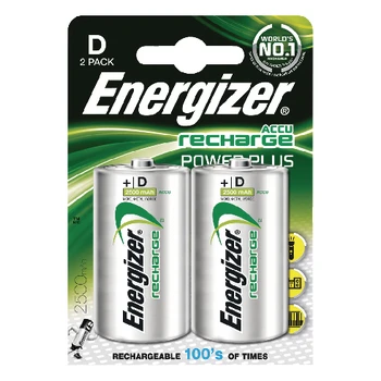 Перезаряжаемый NiMH D 1 2 V power Plus 2500 mAh 2-Blister | Электроника