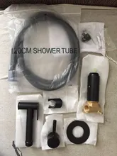 Toilet-Faucet Bidet-Sprayer Brass Bathroom Hand-Held Black Smesiteli Hose Wall-Mounted-Mixer