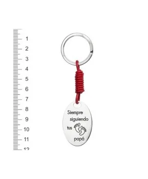 

Silver keychain and MARDUK leather®