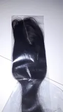 Extensiones de pelo peruano con malla, accesorio capilar liso de 2x6 con cierre de encaje y nudos blanqueados, Color Natural Remy