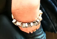 PANDACH-Colgante de Plata de Ley 925 auténtica con letra de alfabeto, abalorio de nombre de A-Z, apto para pulsera Pandora Original, joyería CMC030, 100%