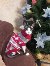 Pet Cat Reindeer Sweater Winter Warm Cat Clothes for Cats Kedi Outfit katten Clothing