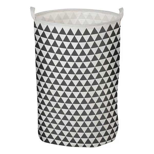 Laundry basket Triangle White Grey 111119 |