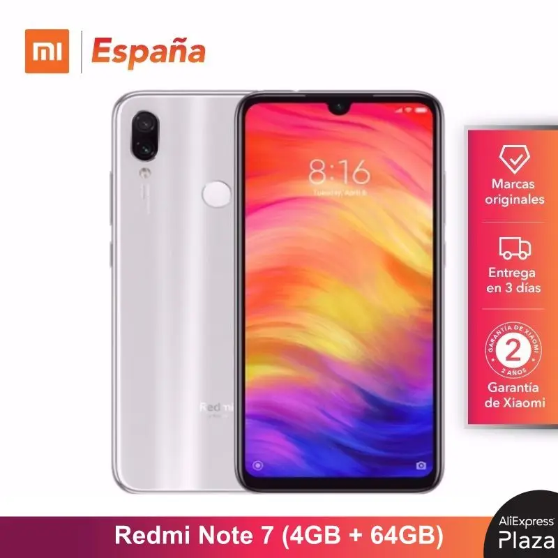  Global Version for Spain] Xiaomi Redmi Note 7 (Memoria interna de 64GB RAM de 4GBCamara dual traser
