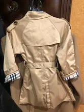 Abrigo de tenis Vintage para bebé, ropa para niño y niña, chaqueta a prueba de viento, cortavientos británico con doble botonadura, cinturón con botón para Collar