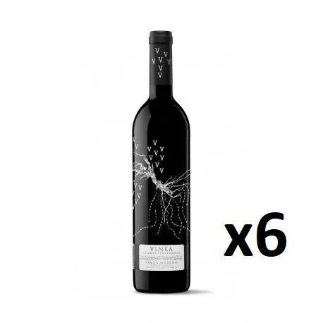 PACK 6 bottles red wine Cigales Vinea parenting, D.O Cigales, free shipping from Spain, red wine afbeelding