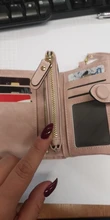 SMOOZA-Cartera de Piel de Mujer, Cartera de Piel de Mujer, billetera mate corta, billetera de Mujer con tres tarjetas plegables, 2020