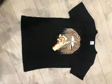 Shirt Lips Tees Base Women Tops Funny Leopard Summer Fashion O-Neckblack ZOGANKIN