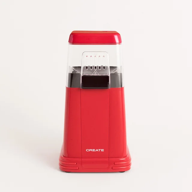 CREATE - POPCORN MAKER, popcorn electric machine, no oil, 3min Red