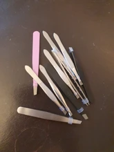 Pinzas para cejas de acero inoxidable, juego de 10 unidades, pinzas para el pelo, pinzas para recortar cejas, pinzas para extensiones de pestañas, utensilios de belleza para maquillaje