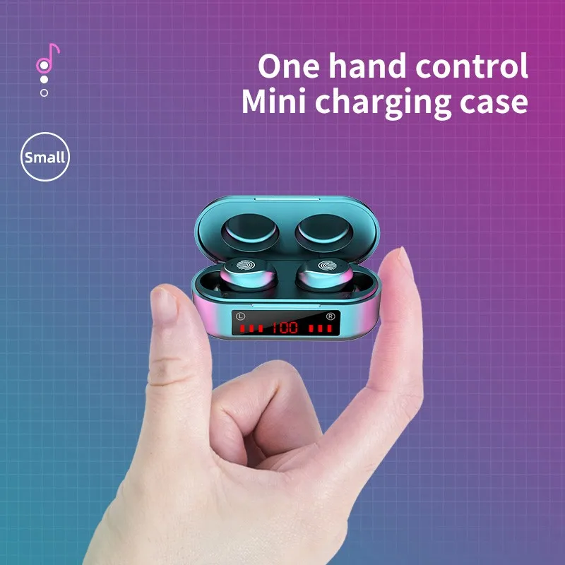 Bluetooth наушники TWS Беспроводные спортивные с сенсорным управлением игровая