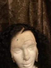 Cynosure-pelucas de cabello humano con encaje frontal para mujeres negras, Remy, rizado, brasileño, prearrancado, cierre de encaje, 13x4/13x6