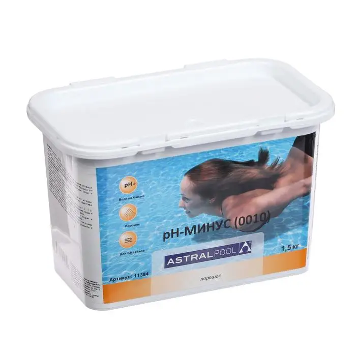 Controller Ph minus astralpool for swimming pools, powder, 1,5 kg