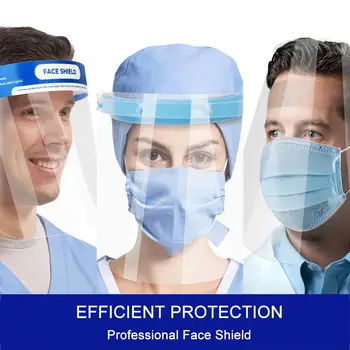 

Protector Facial De Seguridad Anti Spitting Visiere Protection Work with All Protective Mask Face Hat Helmet Isolation Virus