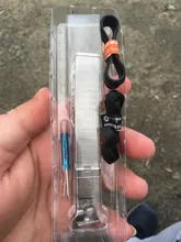 Correas de mi banda 5 adecuado para Xiaomi pulsera 3/4/5/6 Correa 04 línea 304 de metal de acero inoxidable pulsera