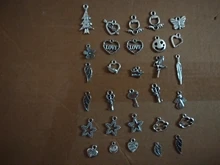 30 Uds. De colgantes de plata tibetana con forma de corona y llave, Charm de Animal para pulsera, collar, accesorios de joyería Diy