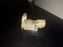 Mira telescópica de 20mm para rifle, óptica de caza, reflejo holográfico de punto rojo, mira Táctica de 4 retículas, mira de colimador