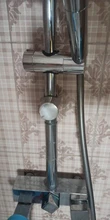 Soporte de riel de ducha de alta calidad, accesorios de baño universales, ABS cromado, 20 ~ 25mm