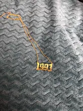 Cxwind Collar personalizado con número de año y fecha especial para mujeres, collar con colgante de año de nacimiento de 1989 a 2000, joyería de regalo