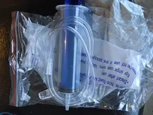 Jeringa de plástico reutilizable para extracción de aceite, jeringa de aceite para líquido Agrícola E, con manguera de 80 cm, G8TB