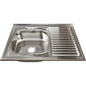 

Kitchen sink mixline overhead 80x60 with siphon, stainless steel 0,6mm (4630030631545)