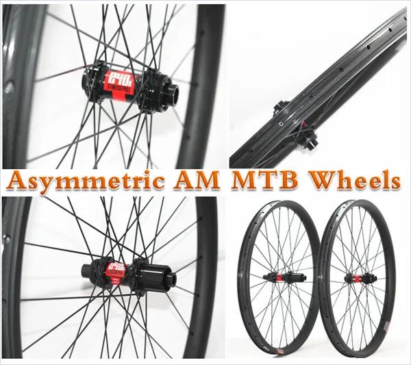 

27.5 Mountain-Bicycle-Wheel Hookless 100% Full-Carbon 29er Rim with Thru-Axle-Hub 240S DT-Hub Mountain-Bicycle XC AM Wheelset