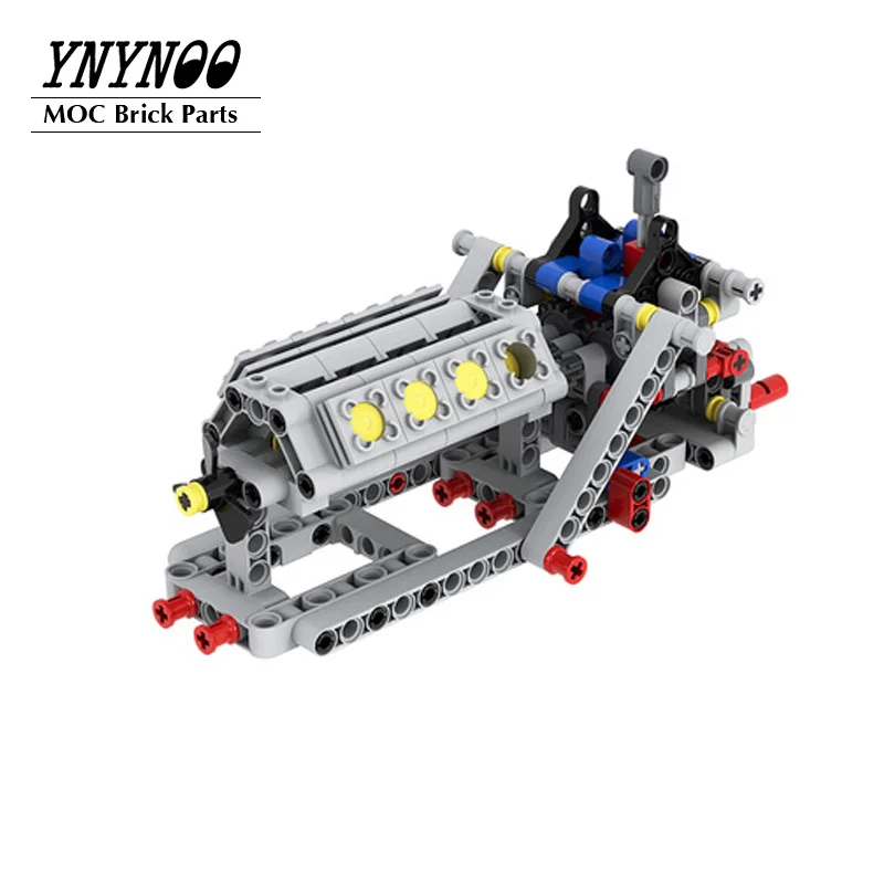 Lego Technic V8 Engine | Moc Building Block Bricks | Mechanical Power - Blocks - Aliexpress