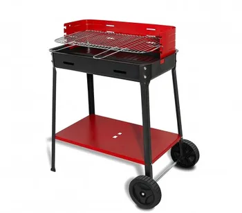 

Barbecue FLAVIA charcoal art. 503r ARTIGIAN FERRO 35x60x80h with wheels for bbq
