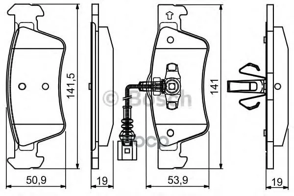Колодки Тормозные Дисковые 0986495115 Bosch арт. 0986495115