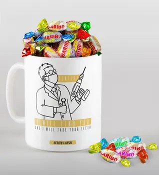 

Personalized Dentist Mug and Haribo Candy Gift Set-4