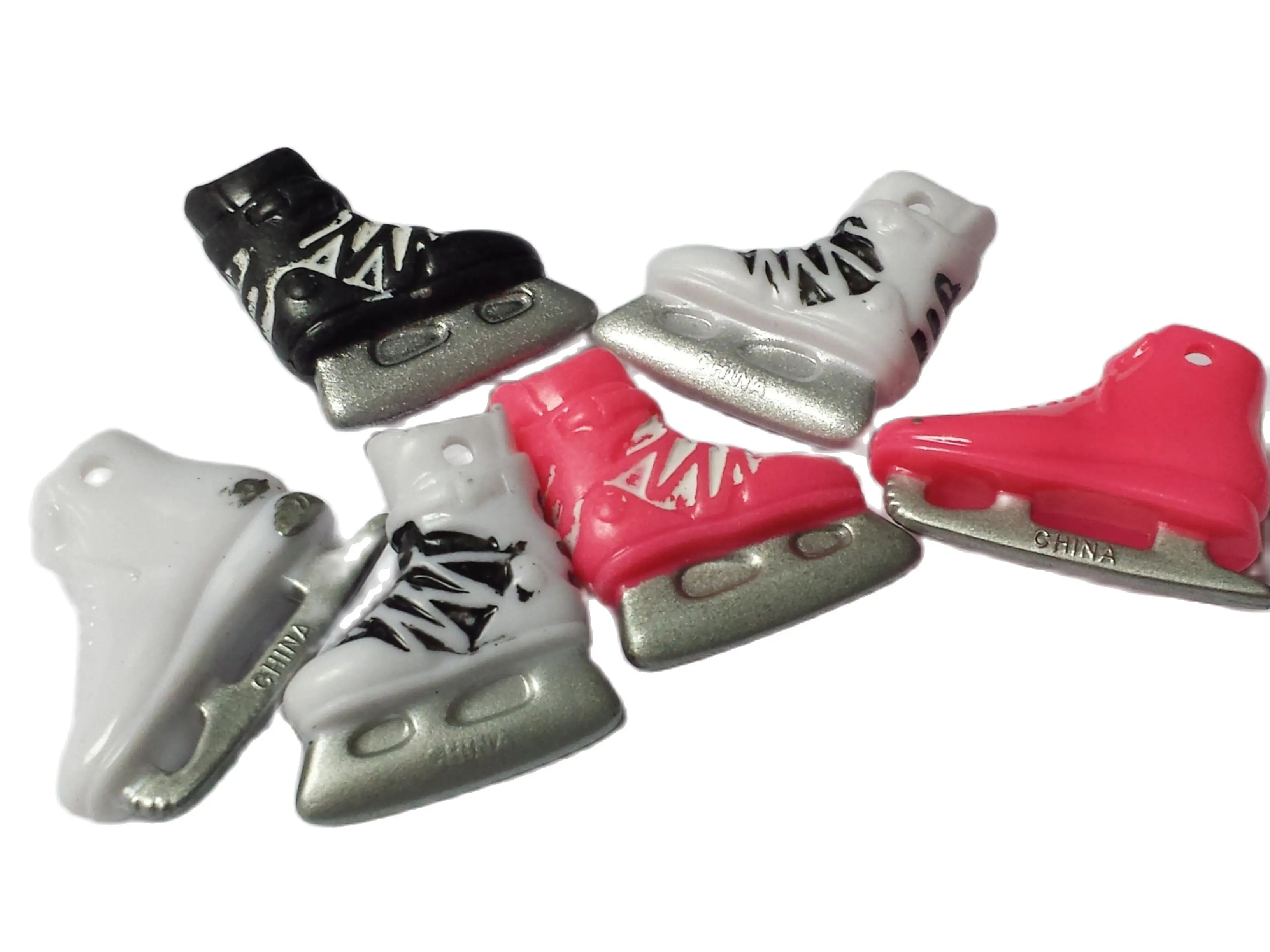 12Pcs VINTAGE Plastic Charms-K (Skate Shoe) For Necklace Retro Fashion Jewellery Chain Clip Bead Girl Home Craft Cup Cake Topper | Дом и сад