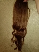 ZZHAIR-extensiones de cabello humano con cola de caballo, 60g, 16 -20, hechas a máquina, Remy, Natural, liso