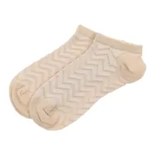 ByJawalli женские кофейные с узором парфюмированные пинетки носки 065-491-033