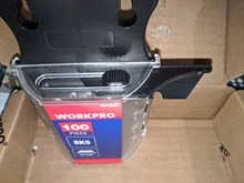 WORKPRO – Cuchillas de acero SK5, cuchillas profesionales originales de acero, 100 piezas