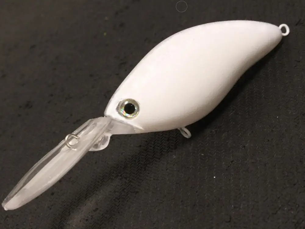 WLure 19 г длинное литье глубокое погружение Crankbait прозрачная с высоким блеском